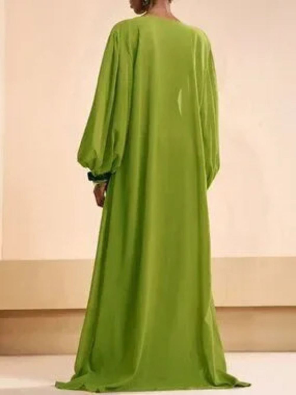 Limelight Green Casual Women's Shirt and Pants Coverup Set